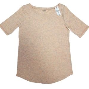 Loft Women's Beige T Shirt Size XS